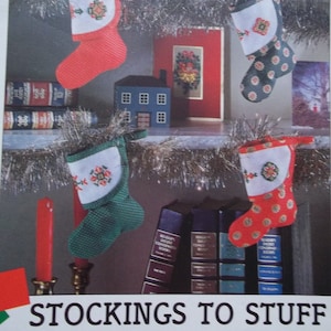 Small designs for premade stockings - cross stitch pattern in full color