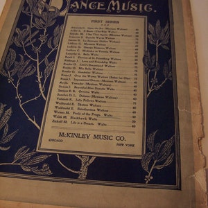 Vintage sheet music The Frolic of the Frogs Dance Music McKinley Music 1897