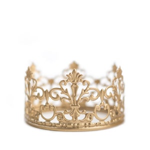Crown Cake Topper, Wedding Cake Topper, Gold Crown, Mini Crown, Wedding Decoration, Prince Party