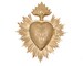 Sacred Heart, Milagro Heart, Gilded Gold Heart Box, Catholic Heart, Prayer Box 