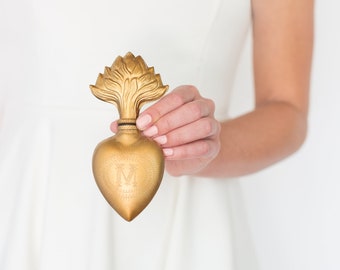 Sacred Heart, Gold, Heart Milagro