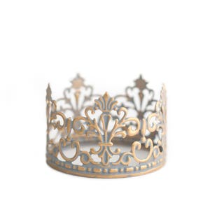 Gold and Silver Crown Cake Topper, Mini Crown,  - Baby Jane