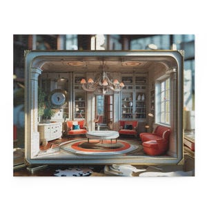 Cozy Living Room Puzzle - Perfect Gift for Home Lovers, Family Fun, 120/252/500 Piece Jigsaw, Relaxing Activity