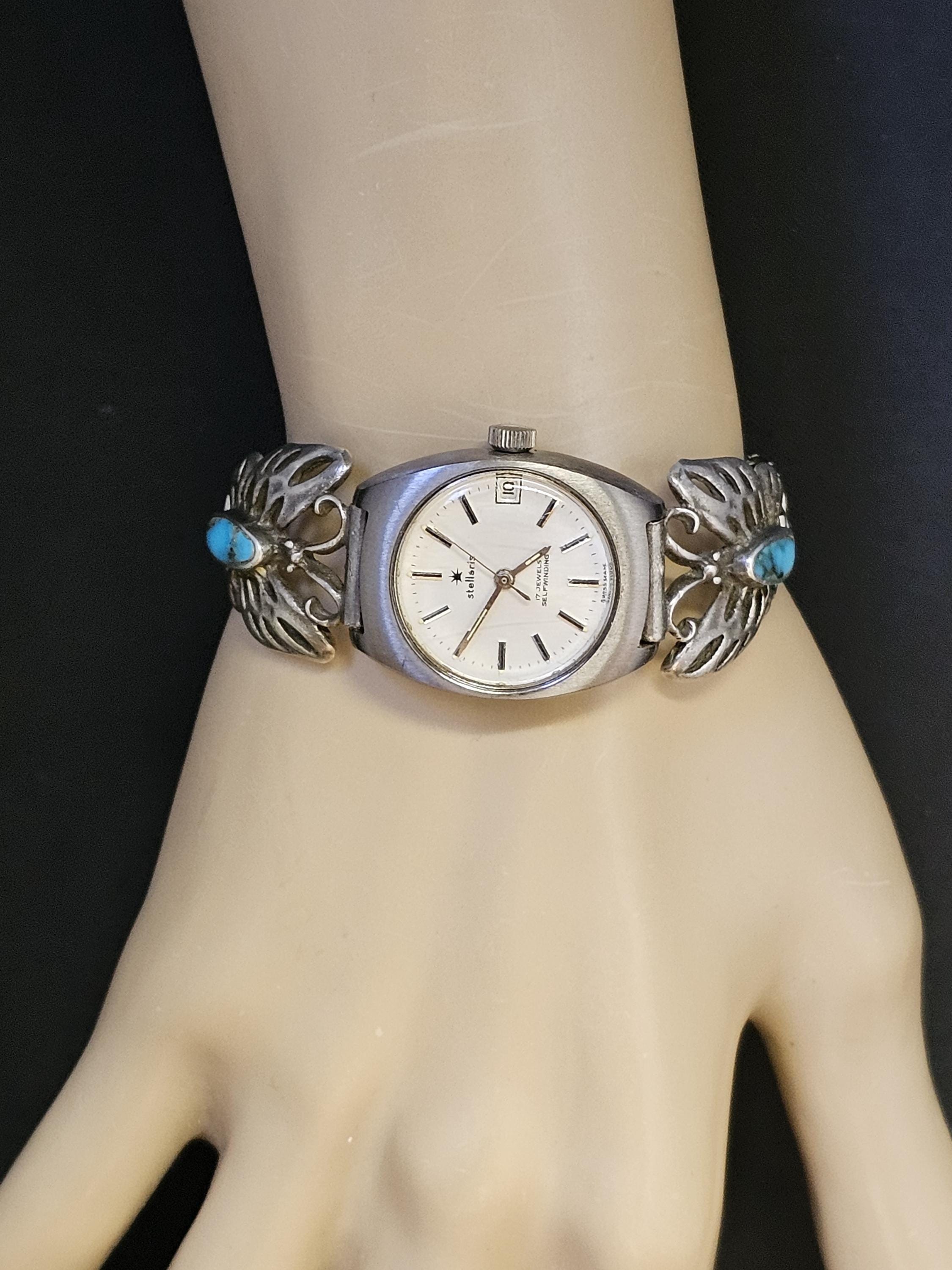 Vintage Stellaris Watch Women Silver Tone Oval Dial 17J  w mesh band manual Stellaris Watch - Etsy main image 2