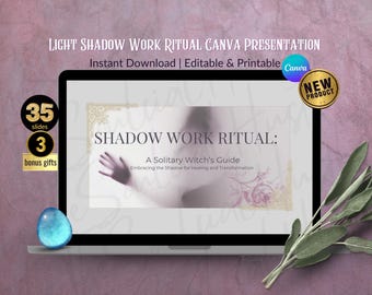 Light Shadow Work Bundle | Guided Presentation with Companion Printable Pages | Self Care & Spiritual Growth PDF Instant Download |