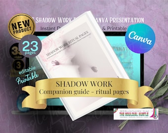 Shadow Work Journal | Shadow Work Guide | Printable Digital Download | Shadow Tarot | Sigil | Witchy | Customizable PDF | Canva