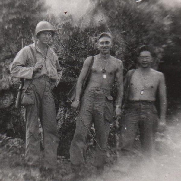 Vintage Photo Shirtless Vietnam Army Soldiers Men Military Troops 1960s or 70s