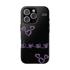 BTS Tough Phone Case - K-Pop Fan Gift, Protective Phone Cover, Bangtan Boys Accessories, Cool Korean Pop Phone Accessories, Gift for ARMY
