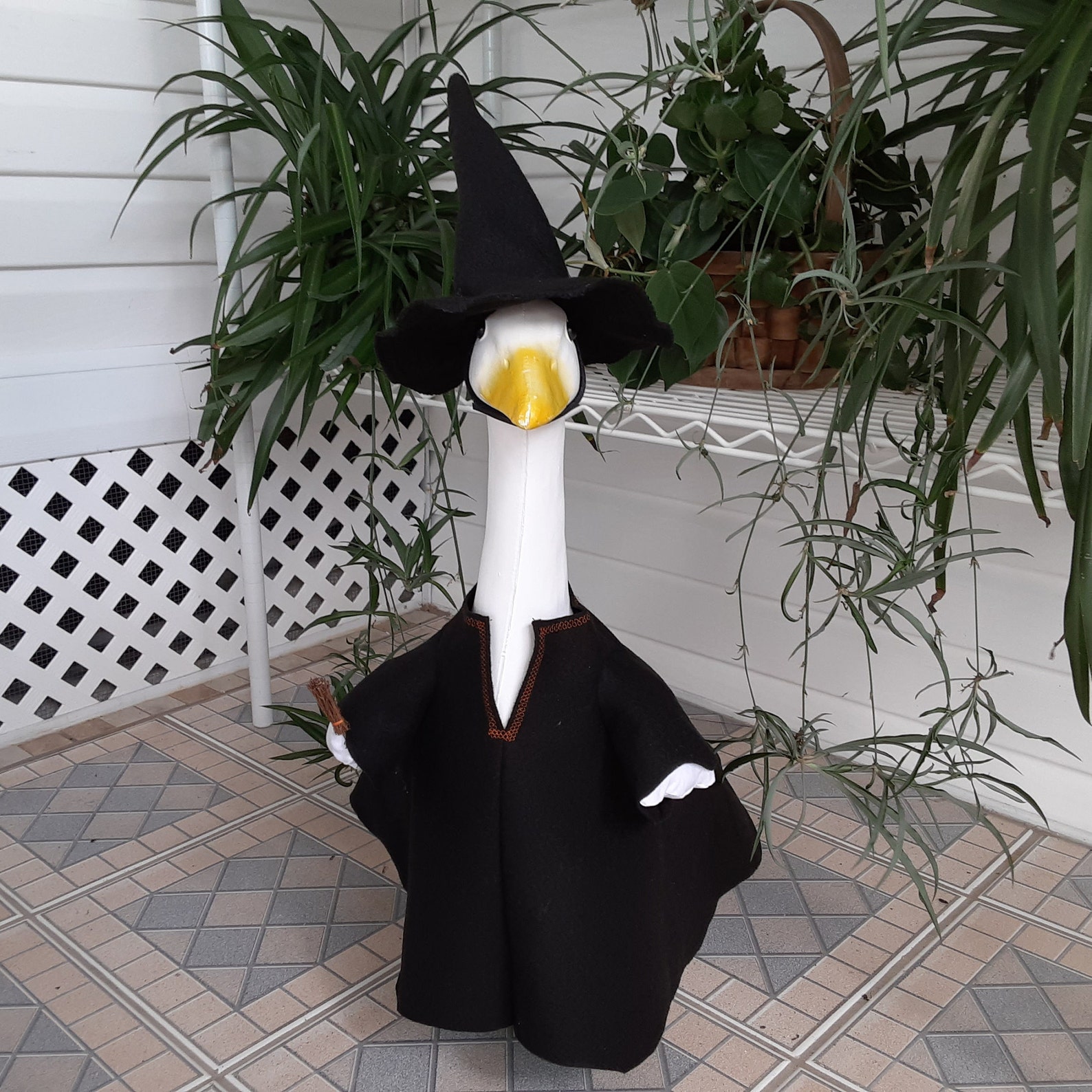 Ropa de ganso bruja en fieltro negro para plástico o | Etsy