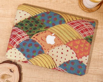 Colorful Abstract Quilt MacBook Case,Custom Laptop Cover for Mac Air 15/13 Inch,Mac M4 M3 M2,MacBook Pro 16/15/14/13 Case,Mac Pro 14 A3434