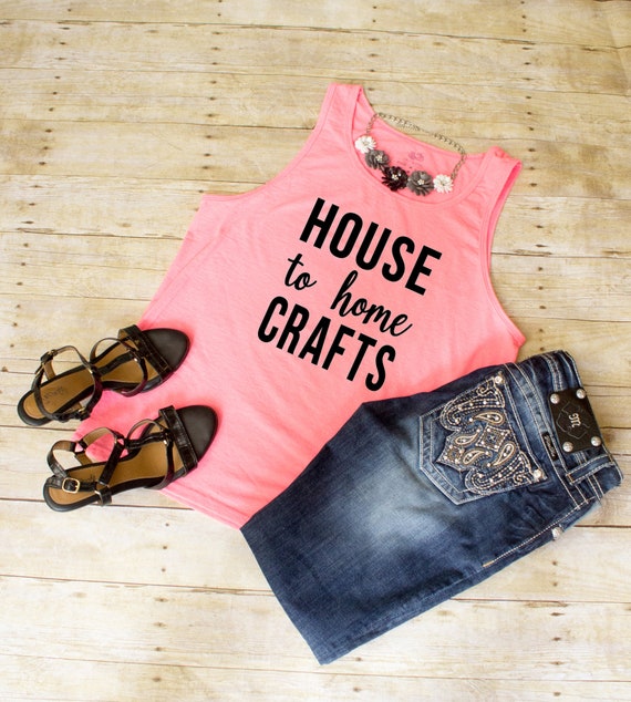 Fruit Of The Loom Neon Pink Tank Top Lay