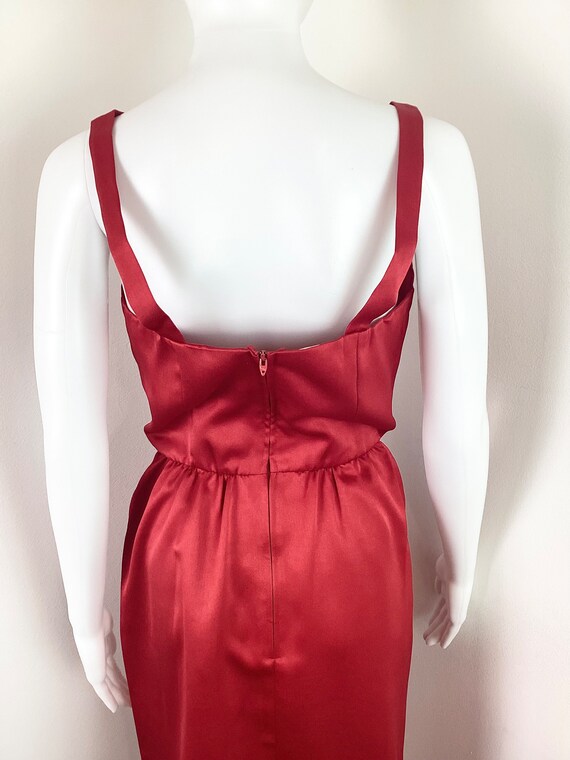 Vintage Classic Minimalist 1970s Candy Apple Red … - image 7