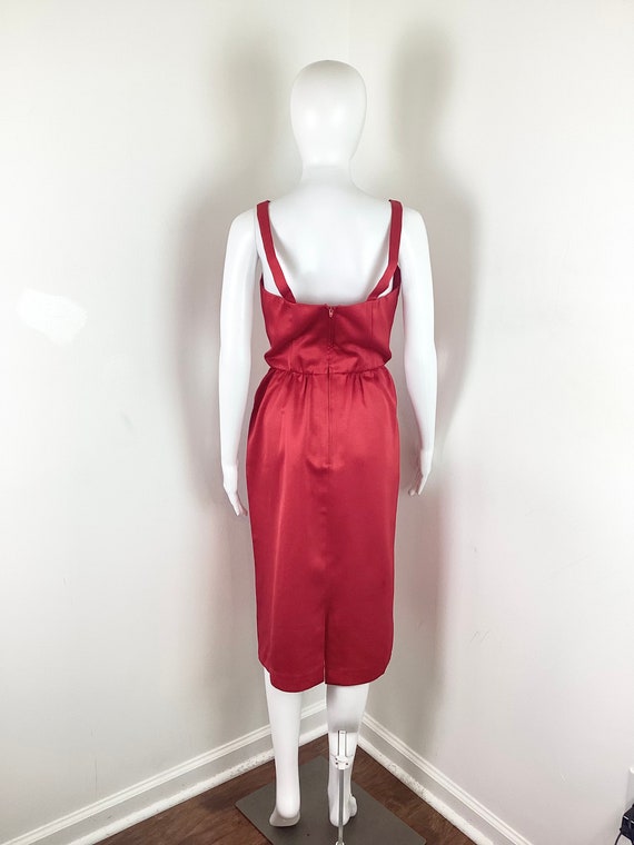 Vintage Classic Minimalist 1970s Candy Apple Red … - image 6