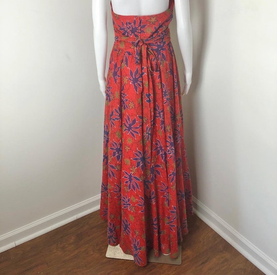 XS to Small - 1970s Batik Maxi Dress by Lilli Dia… - image 7