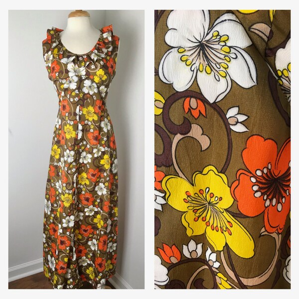 Aloha! 1960s Hawaiian Maxi Dress
