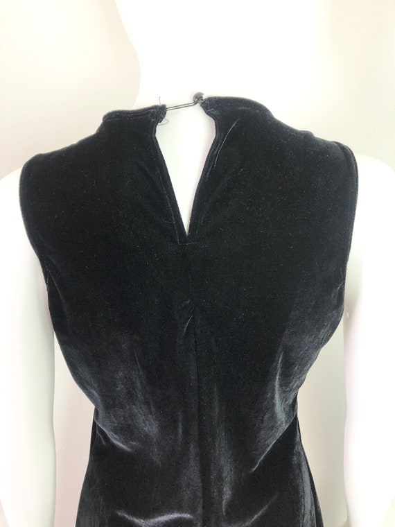 Vintage 1990s Black Velvet Mini Dress by The Limi… - image 7