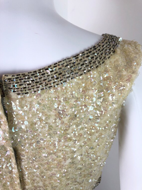 Vintage 1960s Retro Hollywood Style Cropped Sequi… - image 7