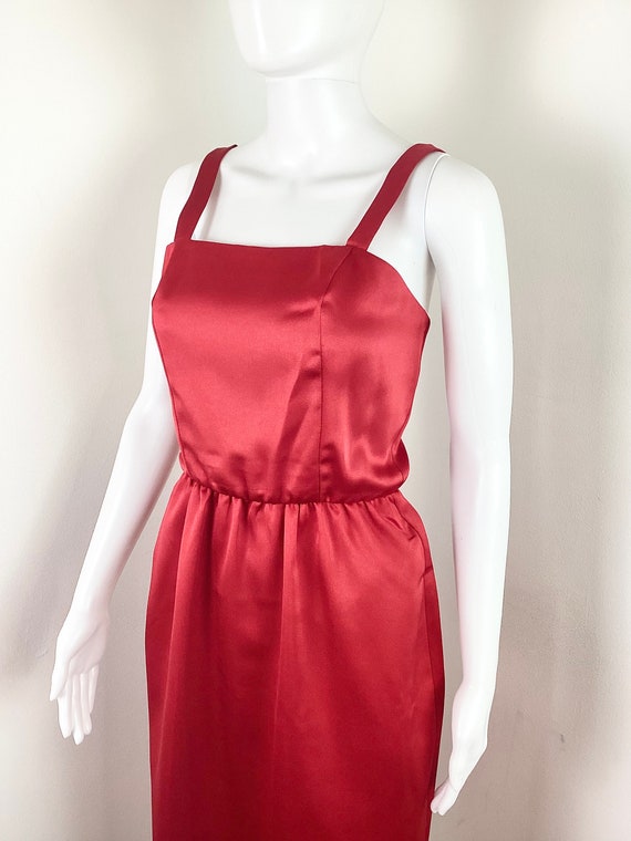 Vintage Classic Minimalist 1970s Candy Apple Red … - image 3