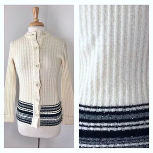 XS to Small - Finales de los 70 / principios de los 80 Dalton Tennis Cardigan