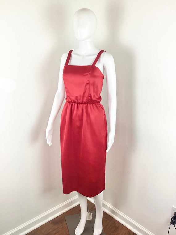 Vintage Classic Minimalist 1970s Candy Apple Red … - image 2