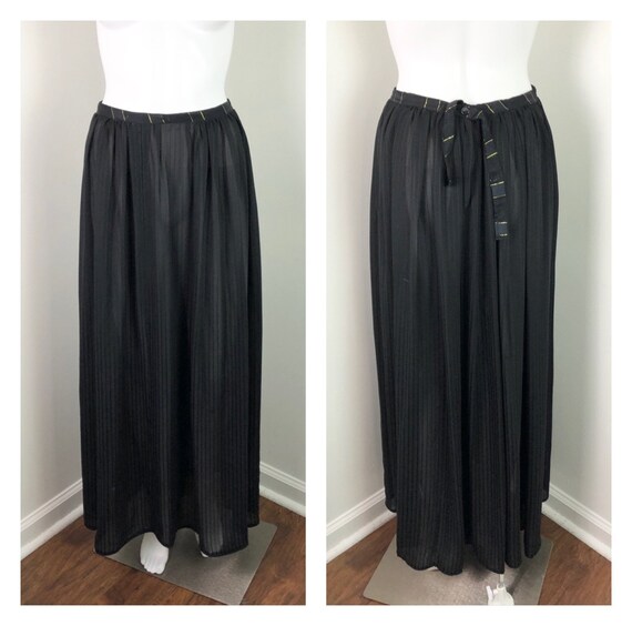 black sheer - maxi skirt Gem