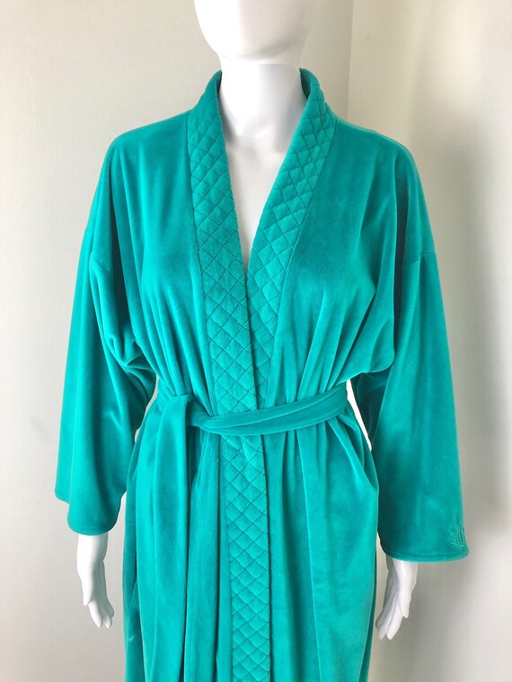 1980s Emerald Green Robe by Christian Dior Gem