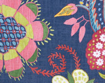 Thibaut Windsor Fabric F914303 Navy SAMPLE