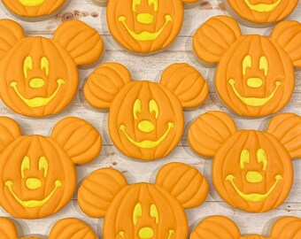 1 dozen Storybook, Mickey Inspired Halloween Cookies. favors, Minnie Party Favors, children party favor cookies, kids party