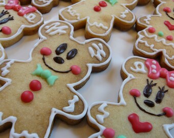 1 dozen Storybook, Mickey Inspired  Christmas , Holiday Cookies. favors, Minnie Party Favors, children party favor cookies, kids party