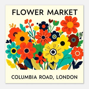 Vibrant Flower Market Print
