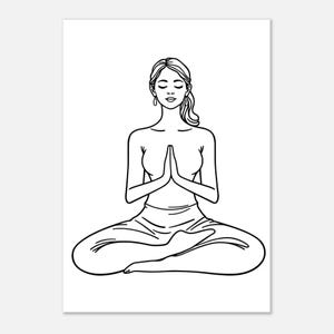 Elegant Meditationsfrau Print