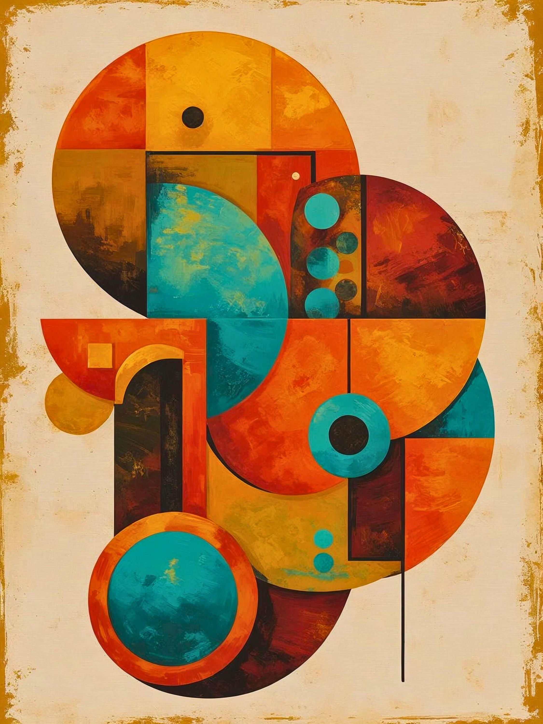 Vintage 1950s Art Deco Wall Art Bundle | Retro Mid-century Modern