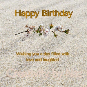 Carte numérique joyeux anniversaire - carte animée textuelle d'anniversaire, carte électronique - animation mp4