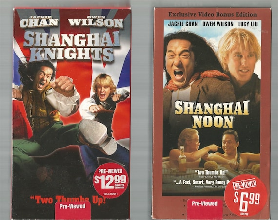 Buy Vhs DOUBLE FEATURE Shanghai Knights and Shanghai Noon Used