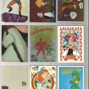 1 reboot specialty 3 bloom county chromium 1 archie promo 1 elmira sticker 3 simpson specialty trading cards