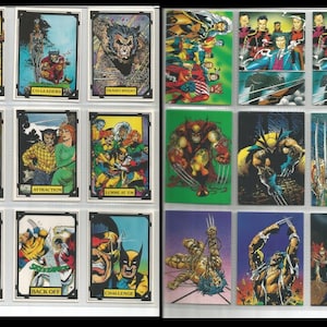 wolverine series 1 and 2 trading cards used