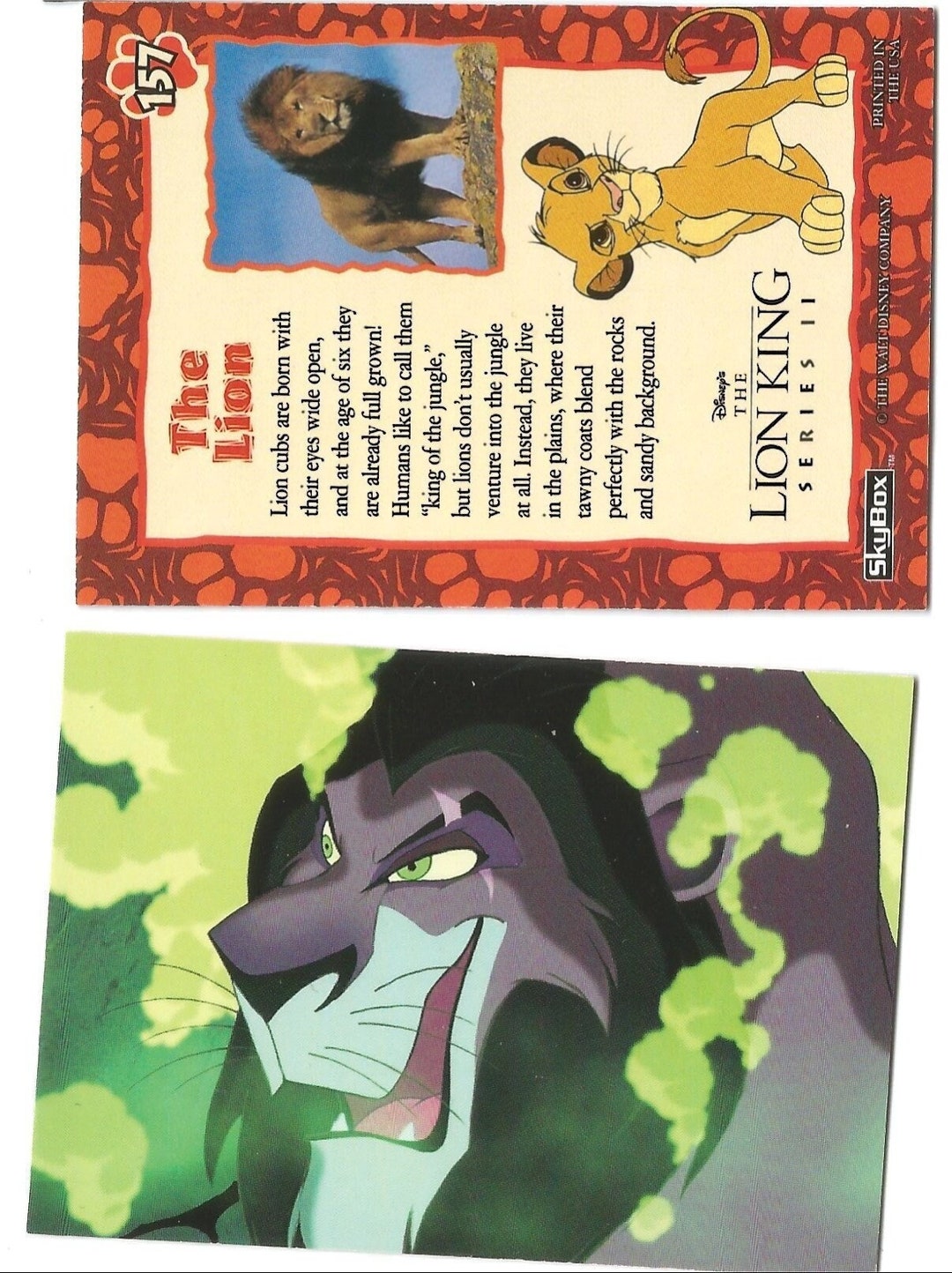 20 Lion King Trading Cards Etsy