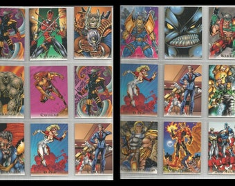 18 ct 1995 skybox rob liefeld trading cards used