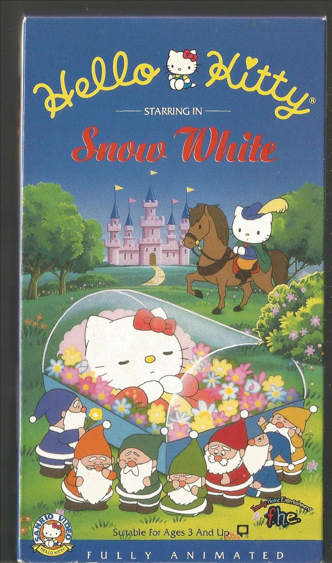Vhs Hello Kitty Snow White Used Etsy
