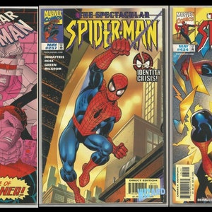 the spectacular spiderman 210 and 257 with amazing spiderman 434