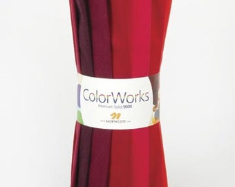 ColorWorks by Northcott - Spicy Fat Quarter Roll (R9000-25) (LAST ONE)