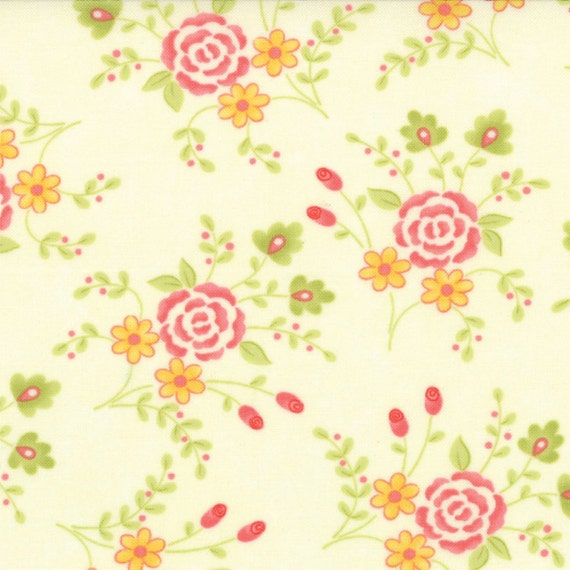17768 25 by 1//2 yard MODA Fabric ~ CHANCE OF FLOWERS ~ by Sandy Gervais Sun