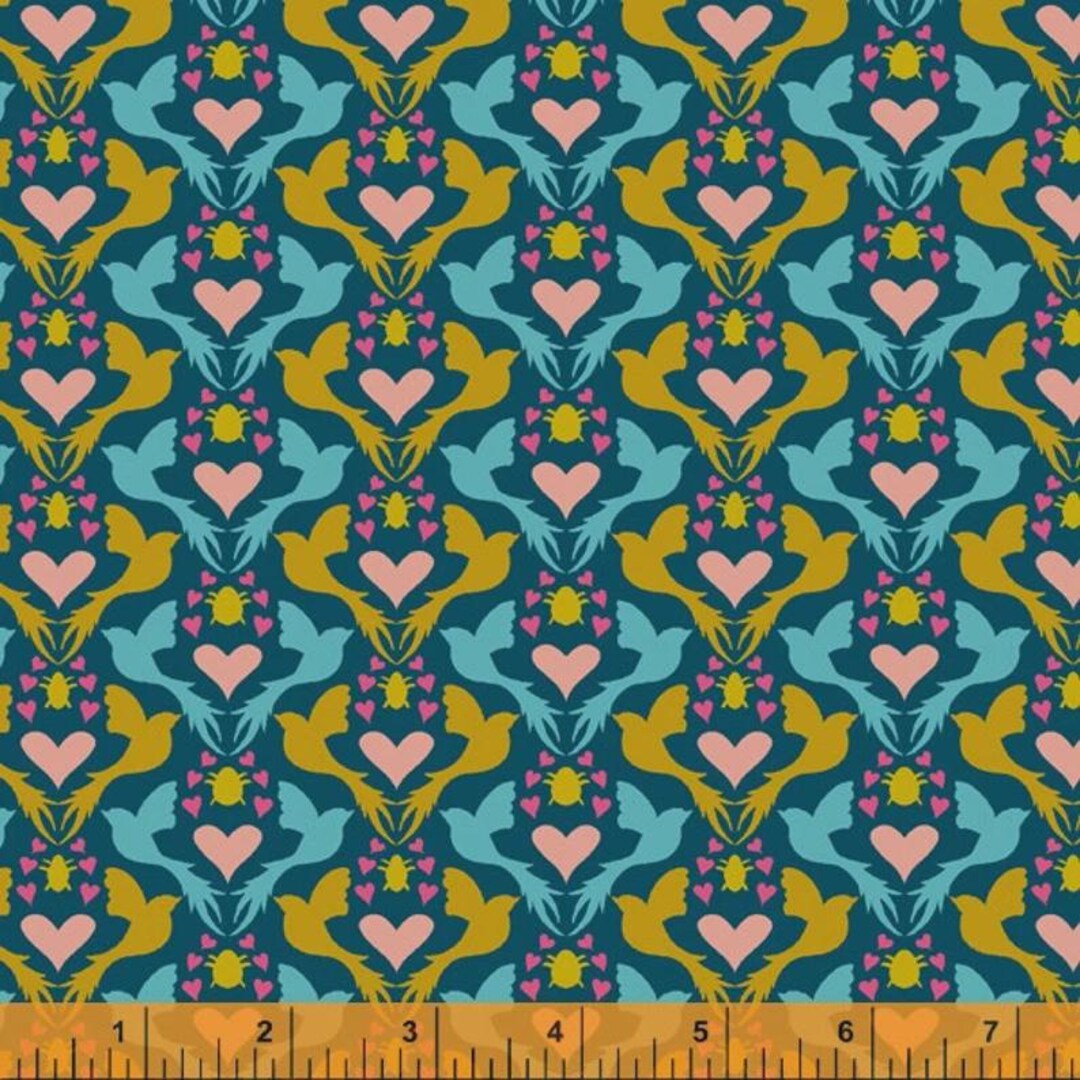 Eden by Sally Kelly for Windham Fabrics - Dovelove Blue (52808-7) - 1 ...