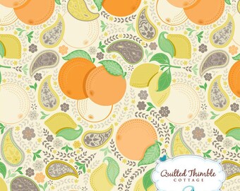 Clementine by Ana Davis - Clementine Blossom Ivory (113.104.01.1) - 1 Yard