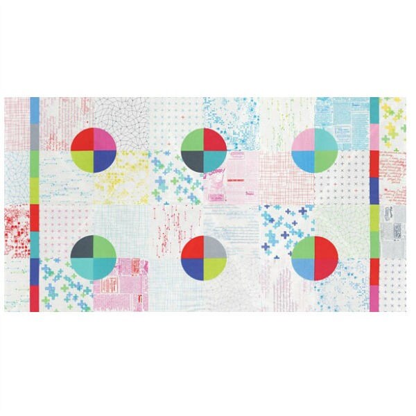 Modern Background Colorbox by Zen Chic White Cheater Quilt Etsy
