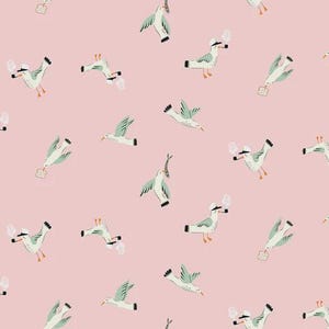 EnD of BoLT - - Seafarer by Dear Stella - Seagulls Blush (DFG2715) - 33 inches