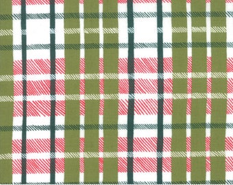 To Be Jolly by One Canoe Two - Plaid in Mistletoe (30646-16) - Moda - 1 Yard