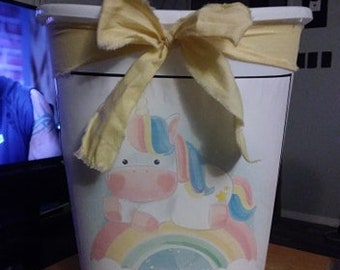 Girls Room Trash Can Etsy