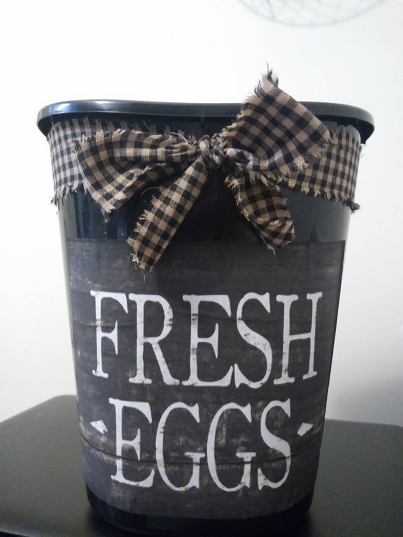 Wonderful Addition To Ur Decor Bathroom Kitchen Rooster Bedroom Farm Jar Love Egg Farm Fresh Eggs Chicken Beautiful Decorative Trash Can Home Living Storage Organization Sirba Communication Com