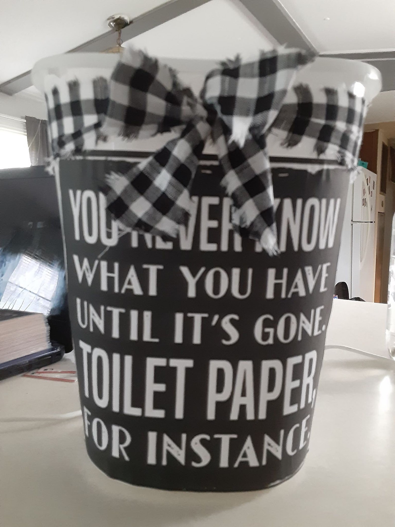 Funny Toilet Paper Decorative Trash Can Wonderful Addition To Etsy